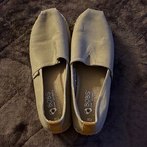 Skechers BOBS Women's Khaki Slip-On Loafers